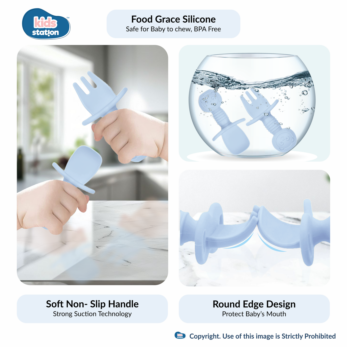 8-in-1 Simple Silicone Feeding Set for Babies