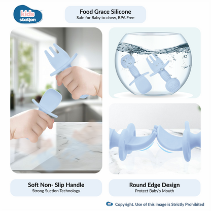 8-in-1 Simple Silicone Feeding Set for Babies