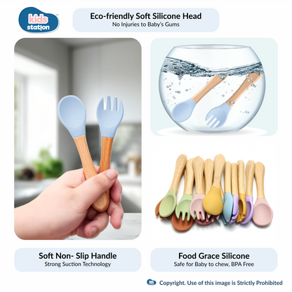 8-in-1 Simple Silicone Feeding Set for Babies