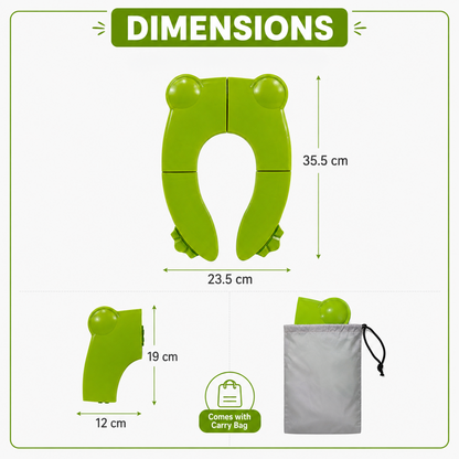 Foldable Frog-Shaped Potty Seat for Babies