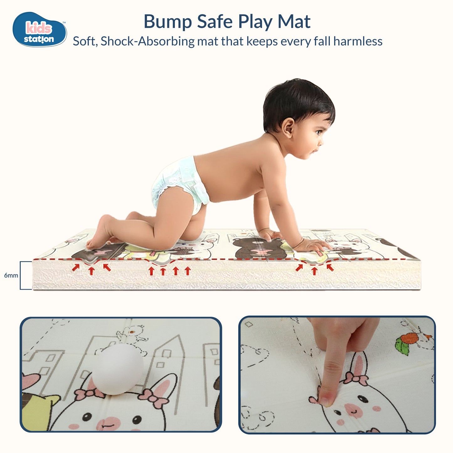 Dream Crawl Baby Play Mats (150cm x 200cm x 0.6cm)