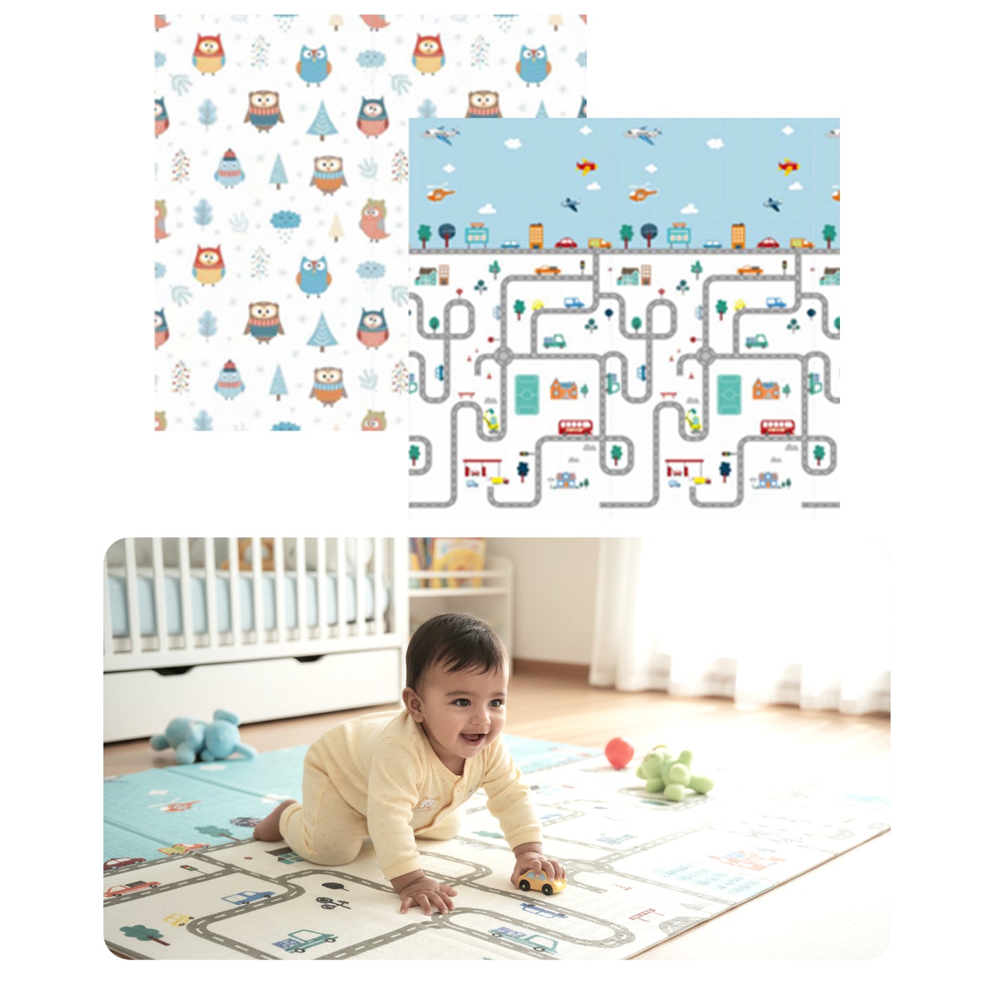 Dream Crawl Baby Play Mats (150cm x 200cm x 0.6cm)