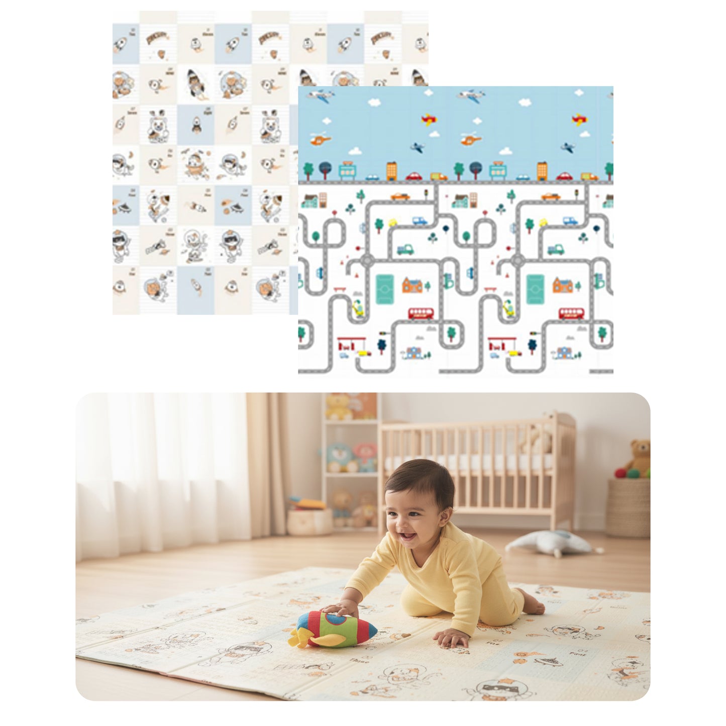Cozy Baby Play Mats (150cm x 200cm x 1.0cm)