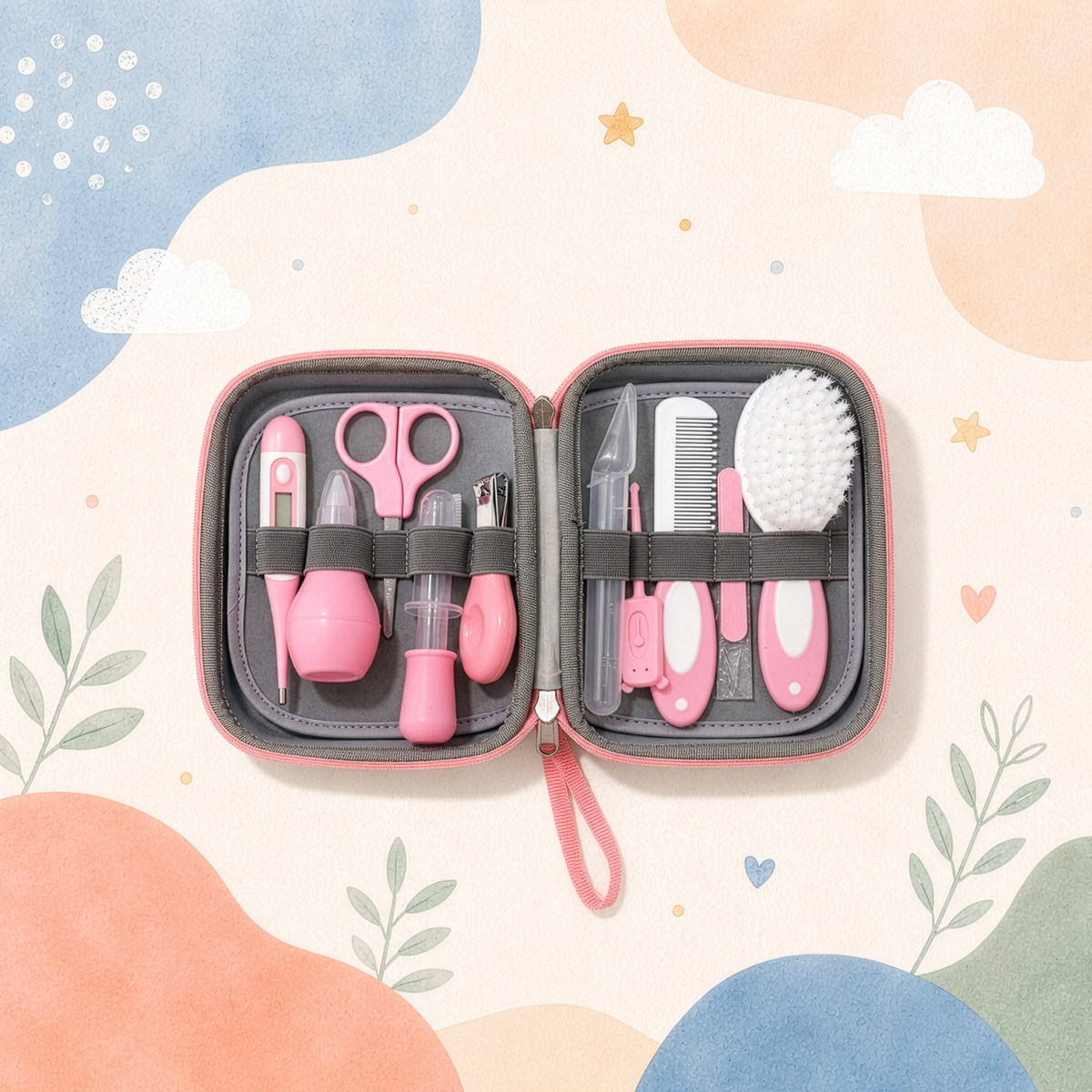 11-in-1 Baby Grooming Kit with EVA Case