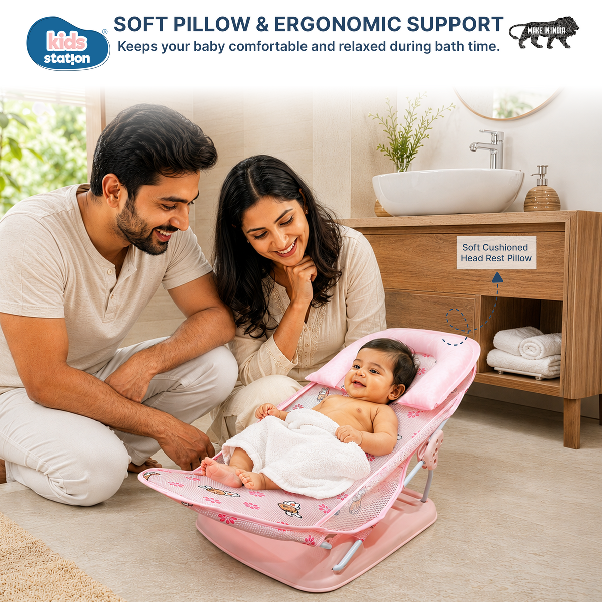 Fun & Cute Prints Baby Bather for Newborns