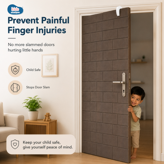 Door Locks for Child Safety | Finger Pinch Guard – EVA Foam Door Stopper