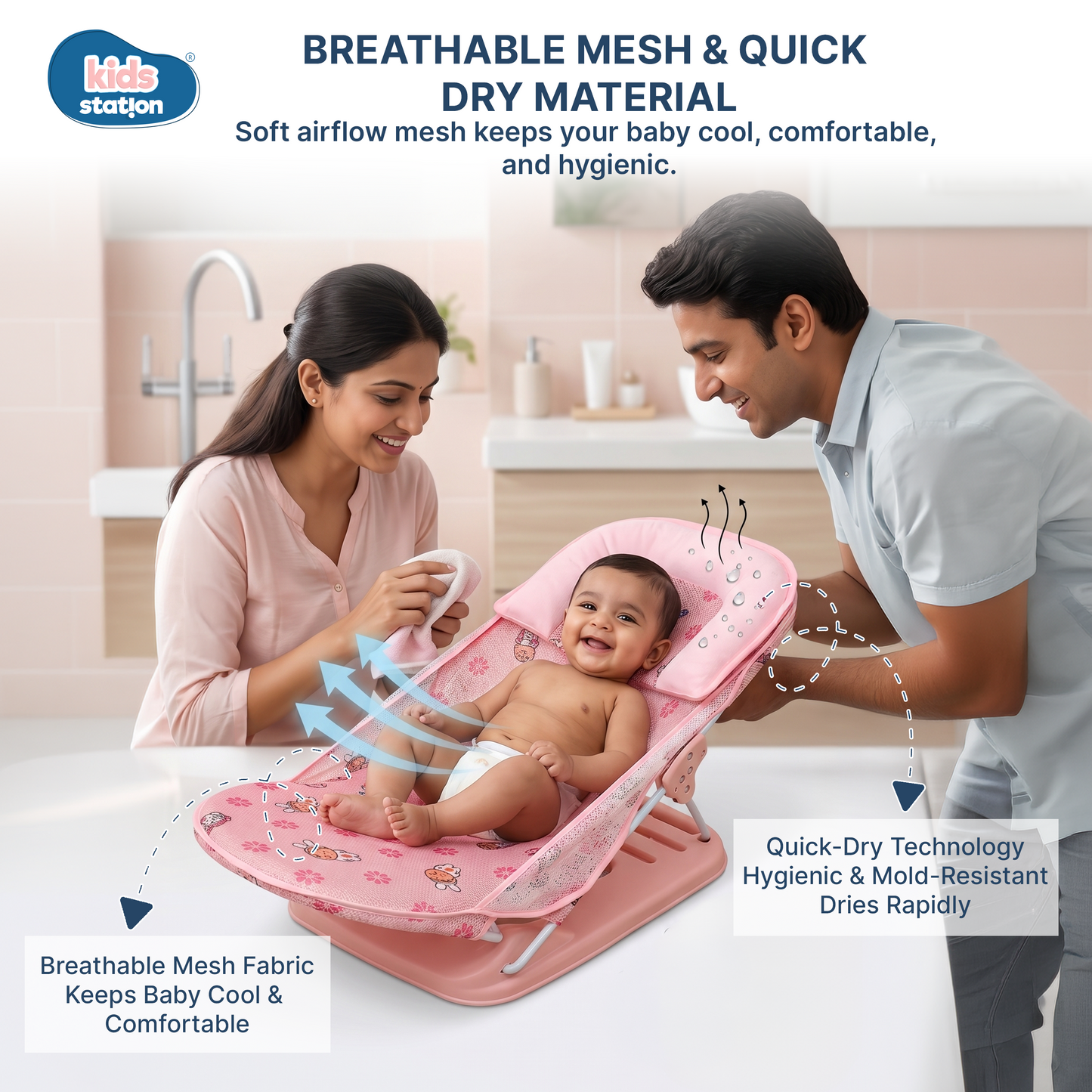 Fun & Cute Prints Baby Bather for Newborns