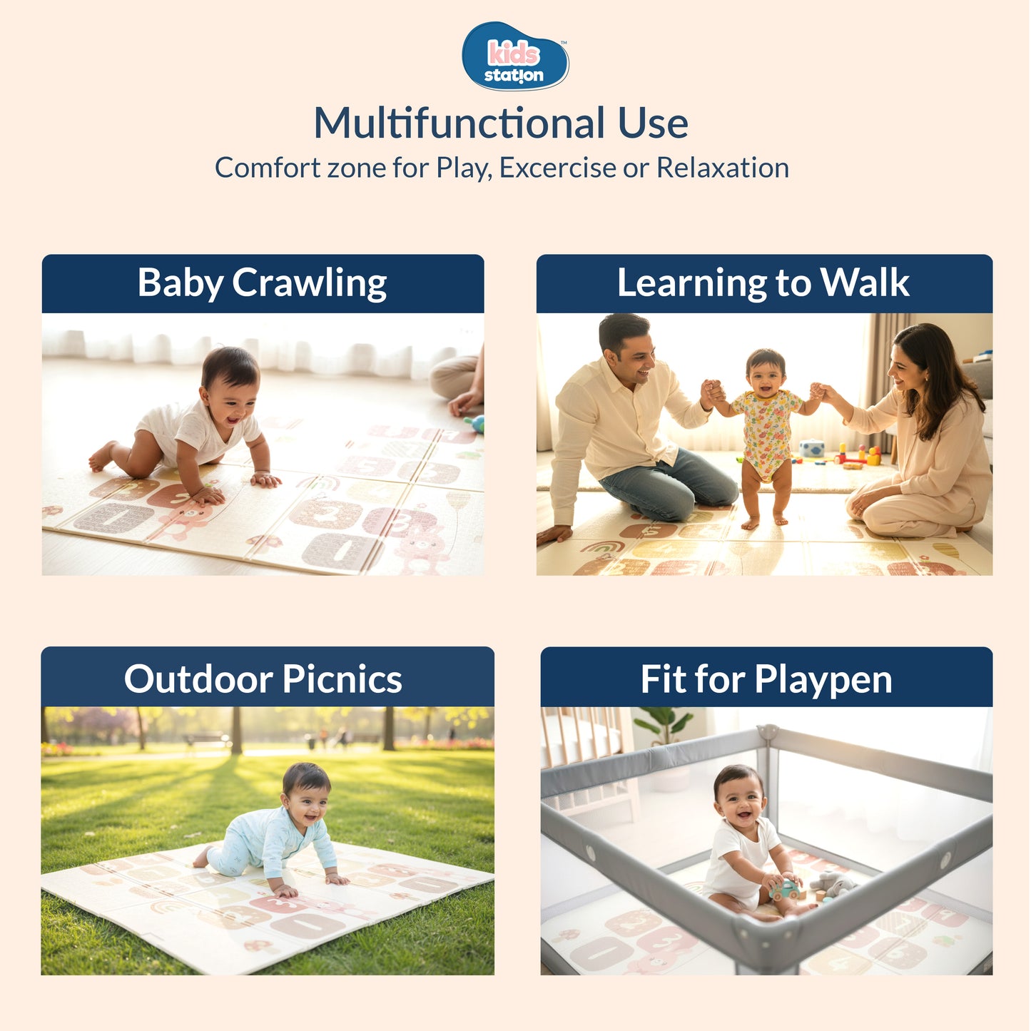 Snuggle Baby Play Mats (150cm x 200cm x 0.8cm)