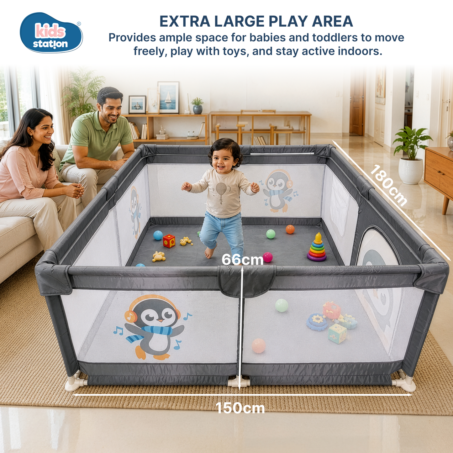 Playpen for Indoor & Outdoor Use for Babies