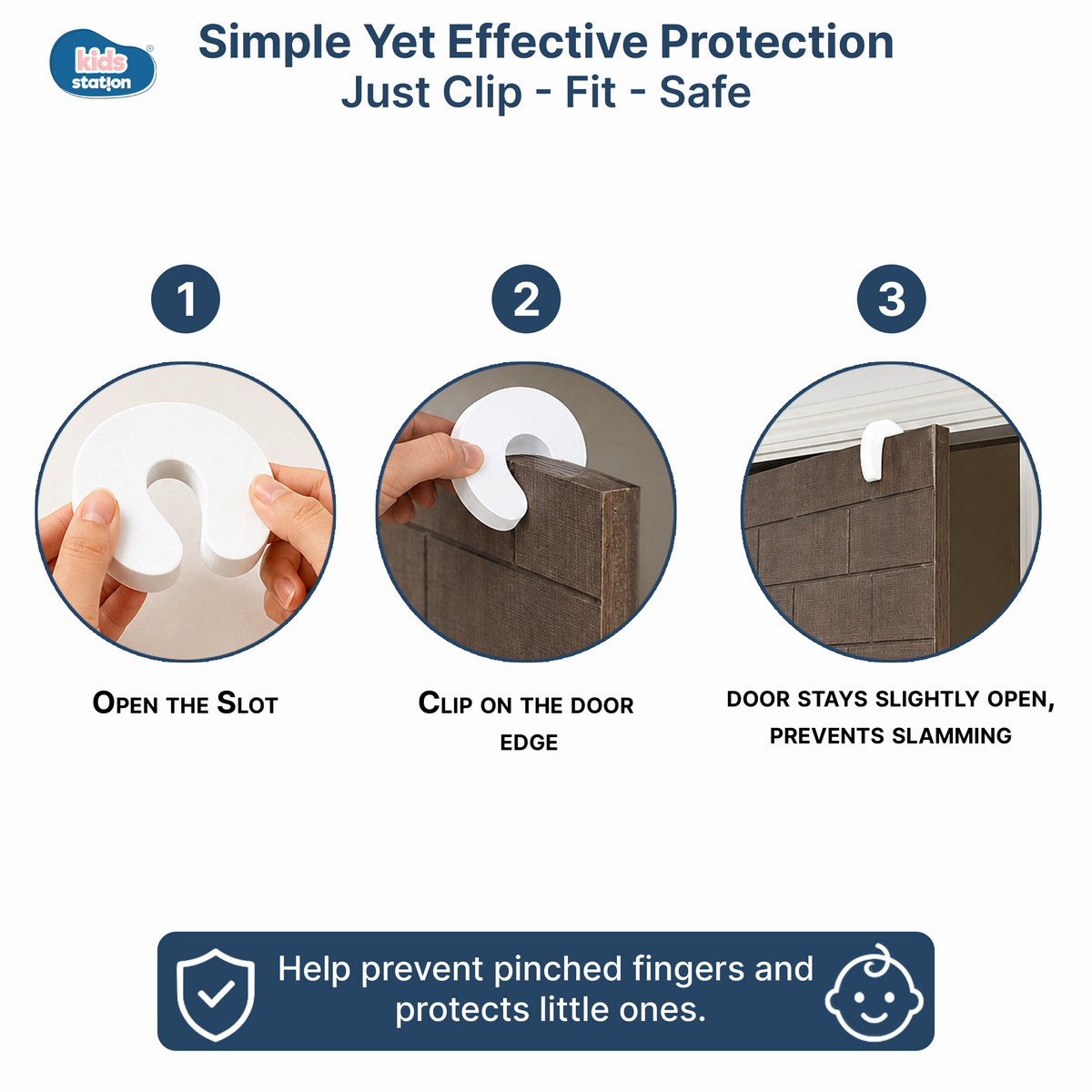 Door Locks for Child Safety | Finger Pinch Guard – EVA Foam Door Stopper