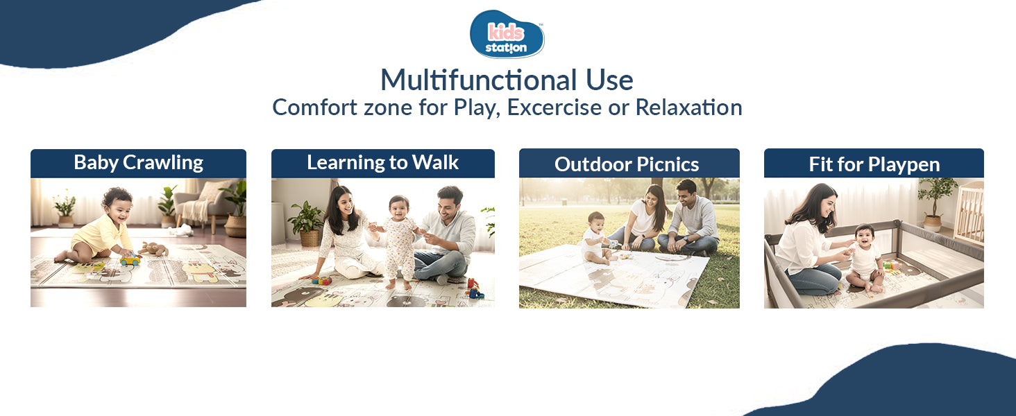 Dream Crawl Baby Play Mats (150cm x 200cm x 0.6cm)