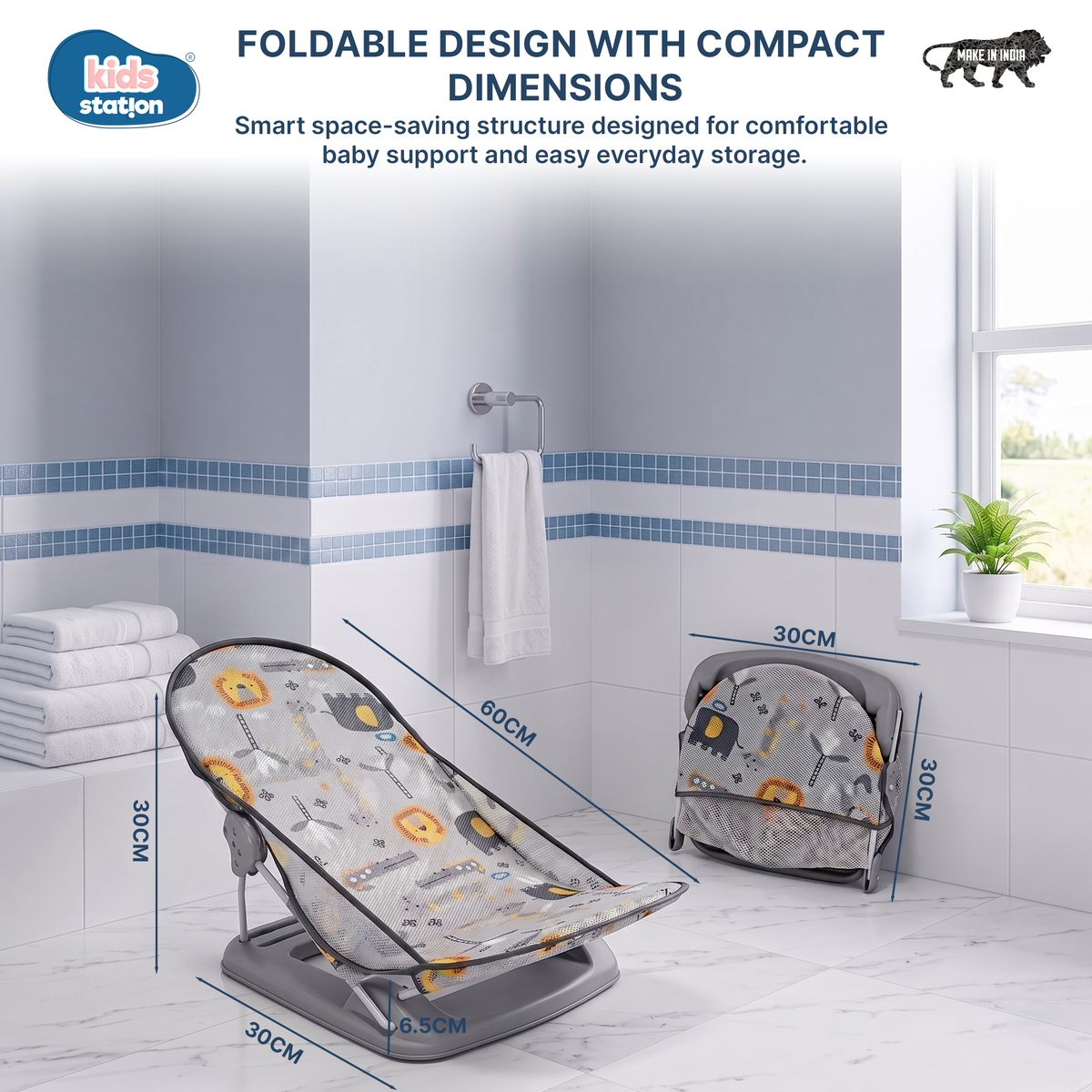Baby Bather for Newborns & Infants (Without Pillow)
