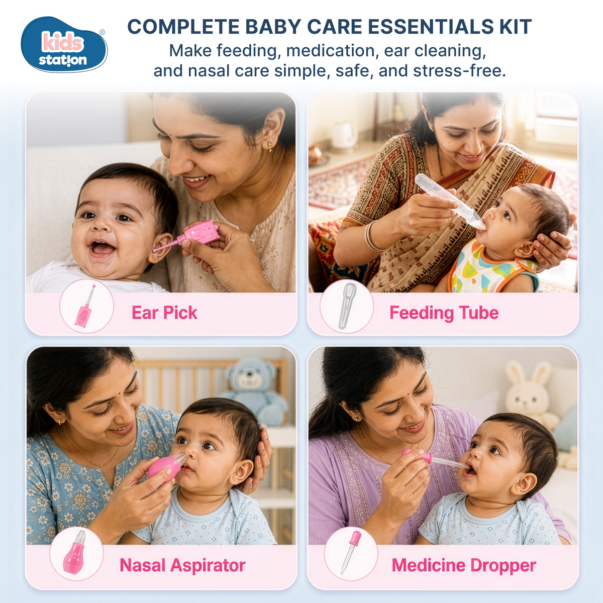 11-in-1 Baby Grooming Kit with EVA Case
