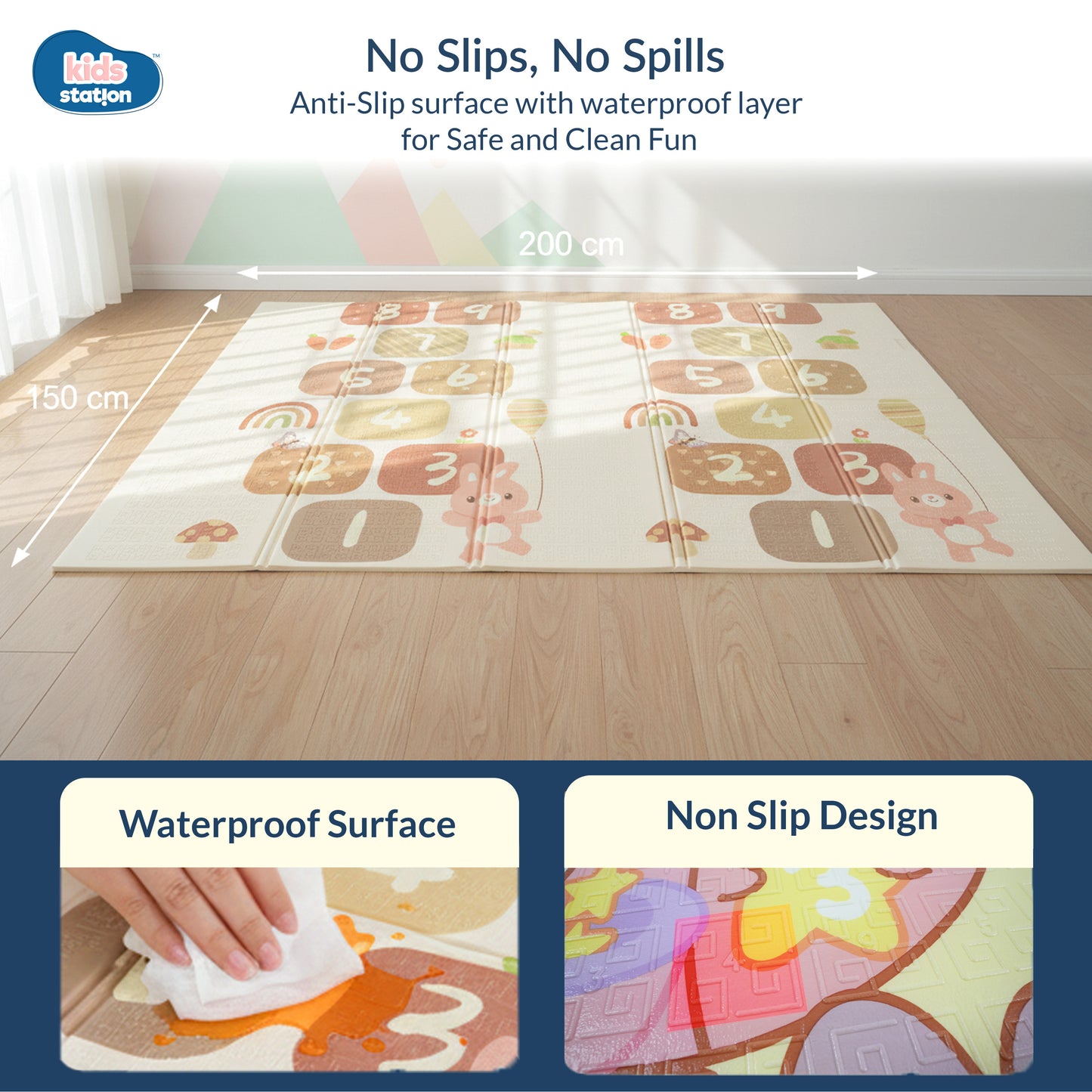 Snuggle Baby Play Mats (150cm x 200cm x 0.8cm)