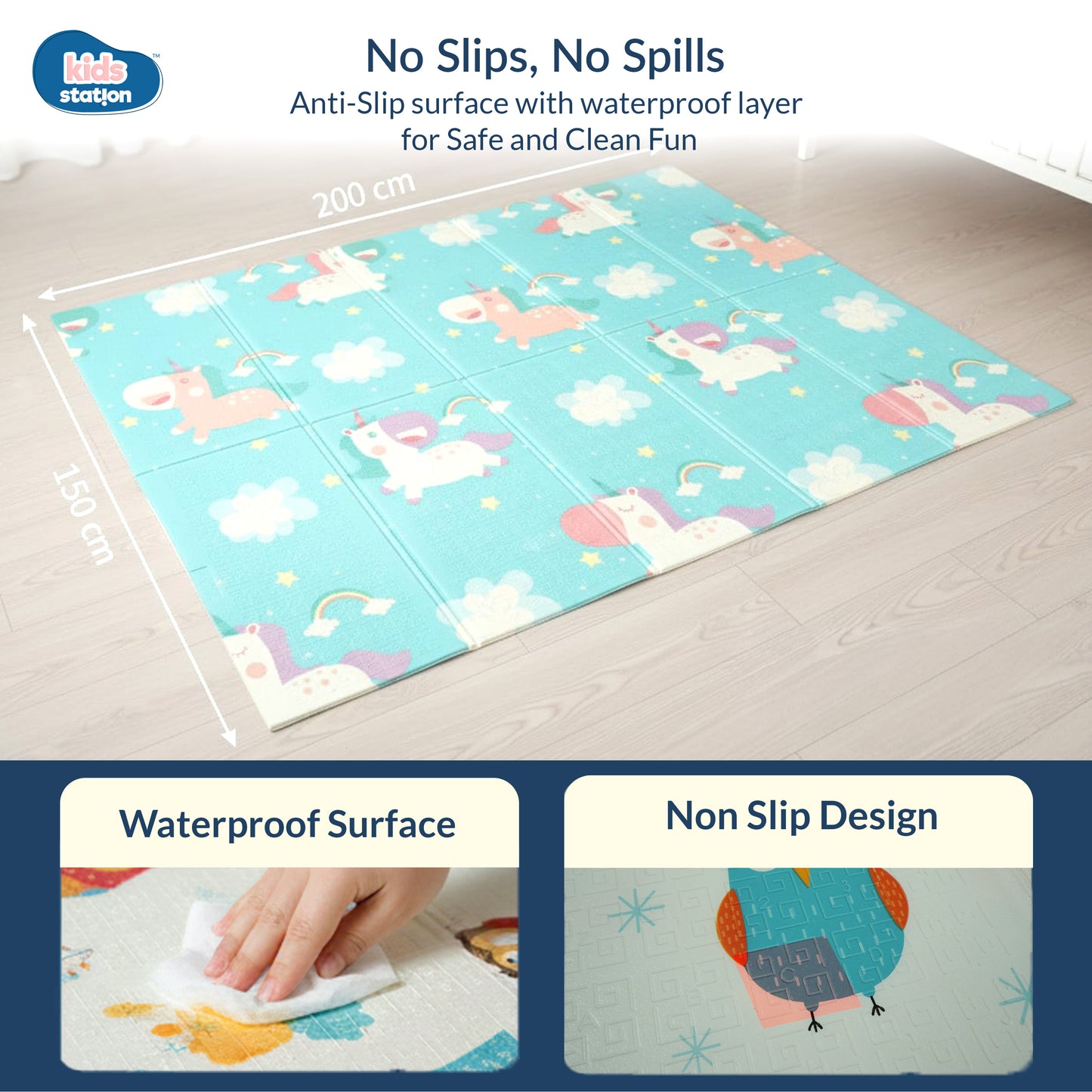 Snuggle Baby Play Mats (150cm x 200cm x 0.8cm)