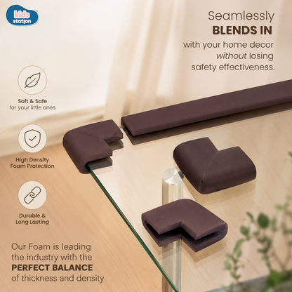U-Shape Corner Protector for Glass Furniture - Kids Station Corner Edge Protector for Baby