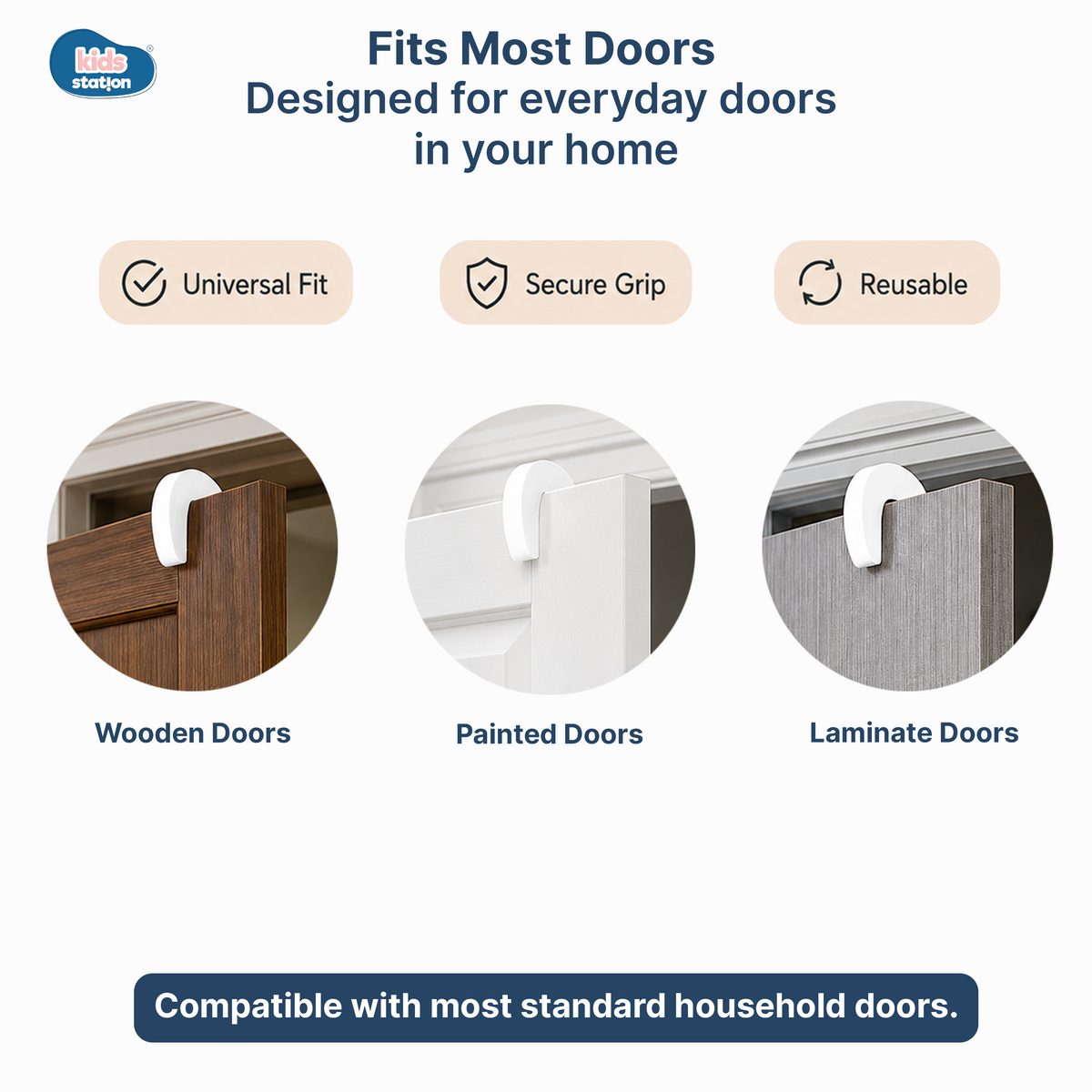 Door Locks for Child Safety | Finger Pinch Guard – EVA Foam Door Stopper