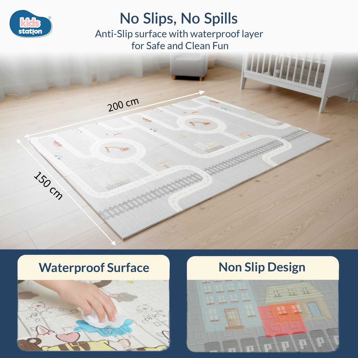 Snuggle Baby Play Mats (150cm x 200cm x 0.8cm)