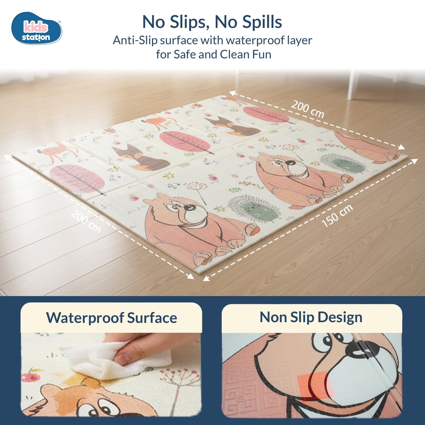 Dream Crawl Baby Play Mats (150cm x 200cm x 0.6cm)