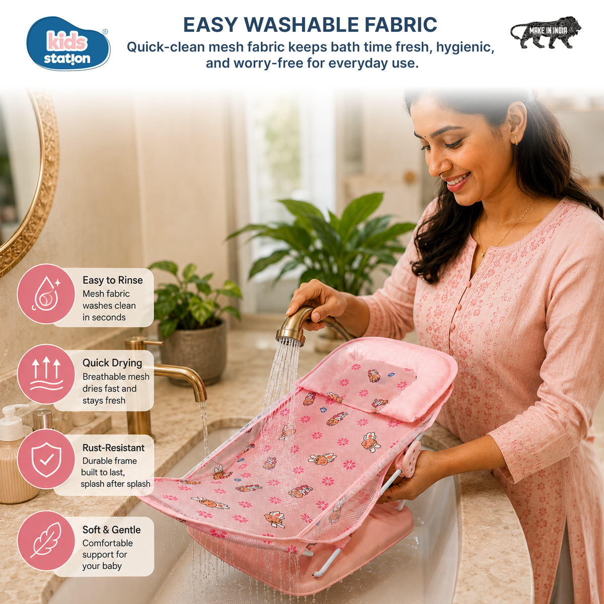 Fun & Cute Prints Baby Bather for Newborns