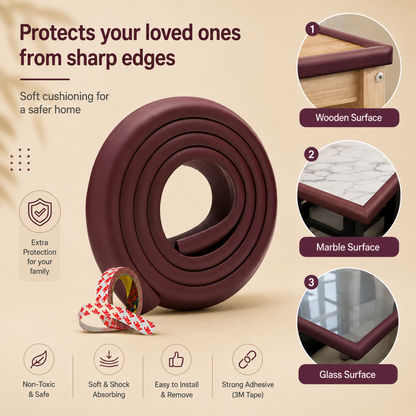 L-Shape Cushion Strip for Baby Safety in India - Kids Station