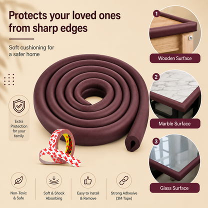 U Shaped Cushion Edge Guard for Glass Furniture