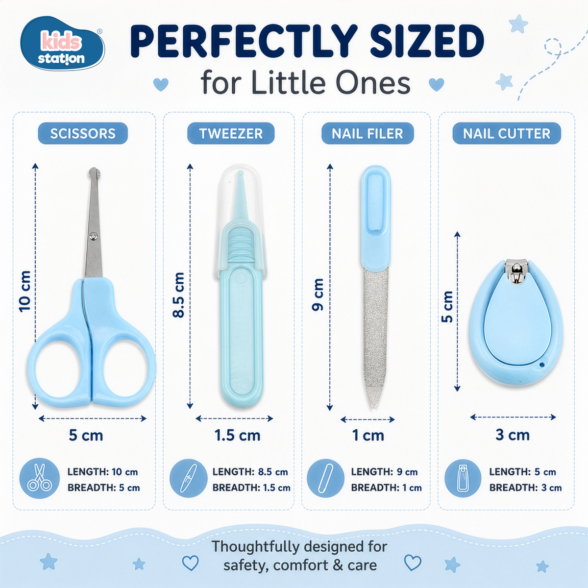 4-in-1 Baby Hygiene Grooming Kit for Baby Care