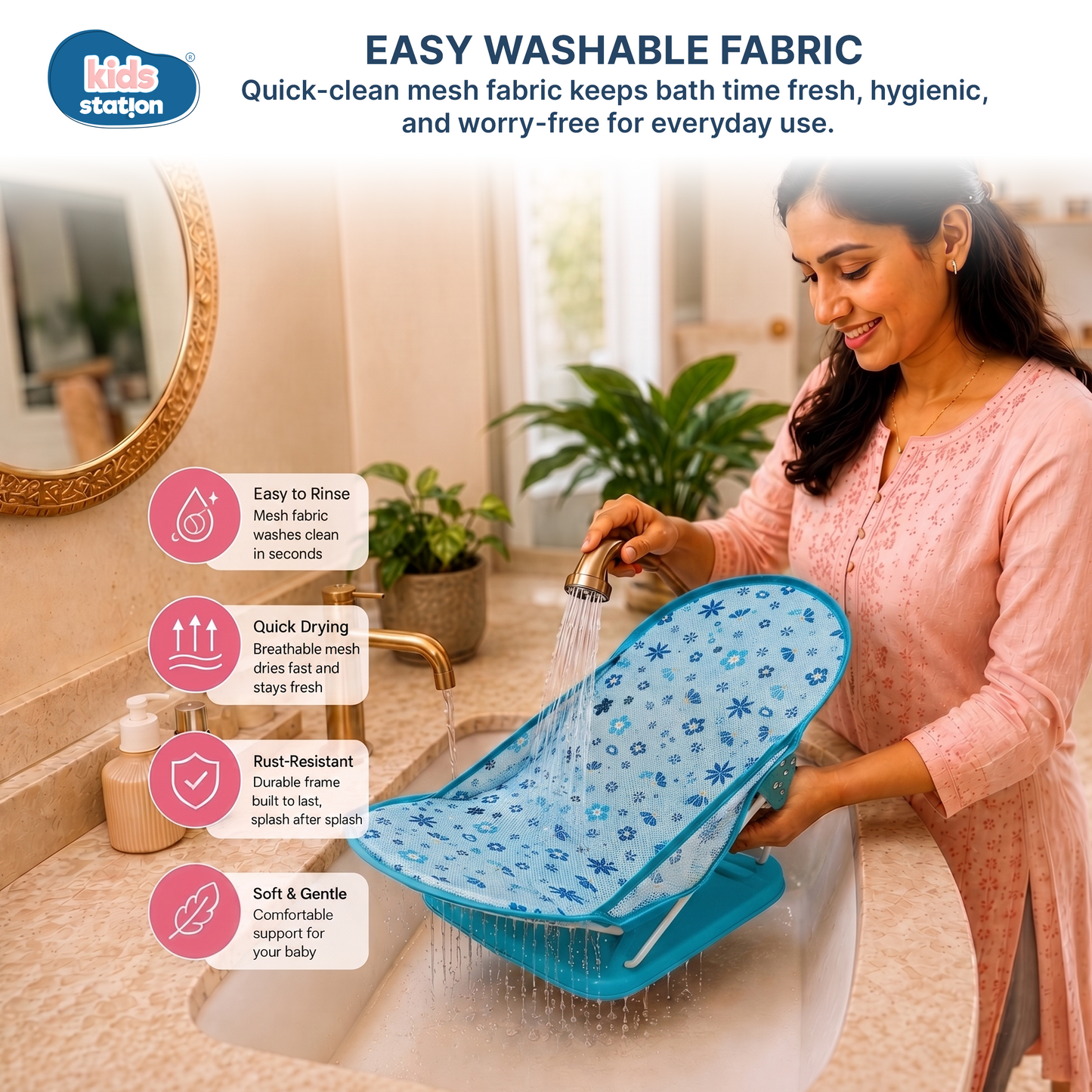 Gentle Support Baby Bather for Infants