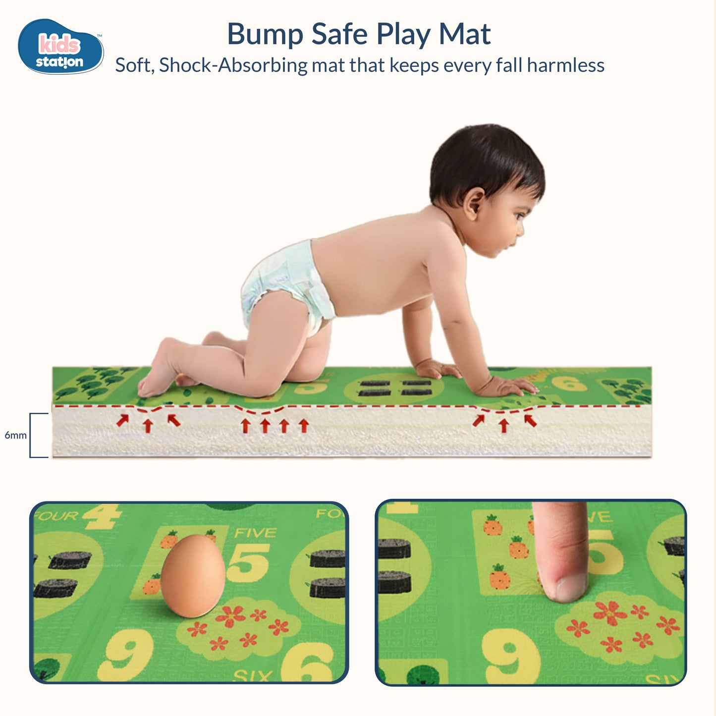 Snuggle Baby Play Mats (150cm x 200cm x 0.8cm)