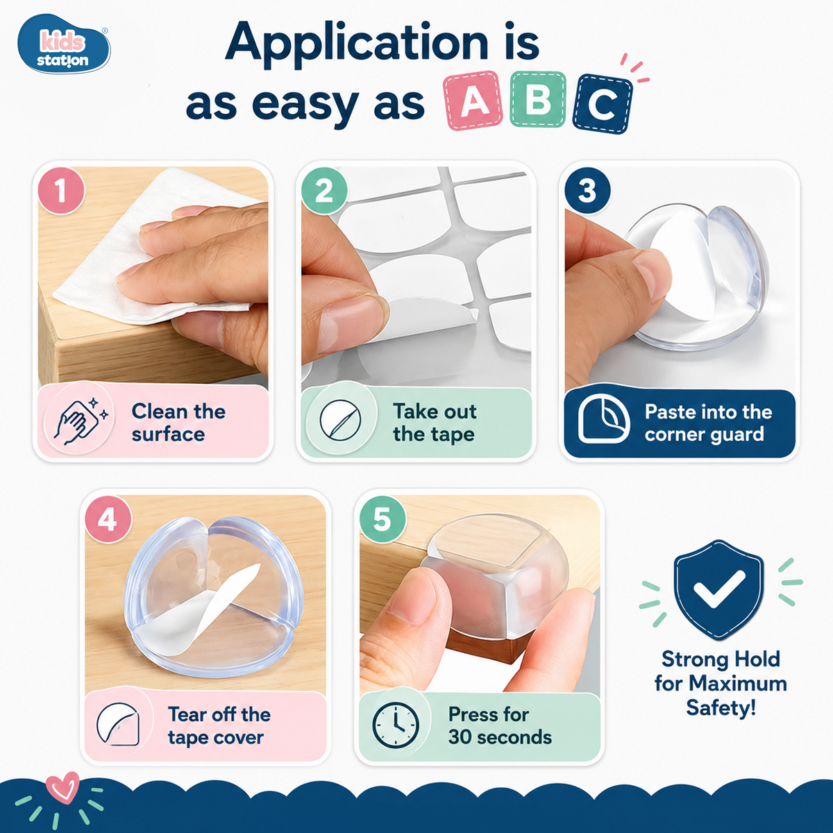 Transparent Silicone Round Corner Edge Guards for Baby Safety