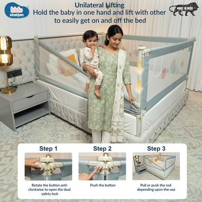 1-Side Foldable New Model Baby Bed Rail Guard