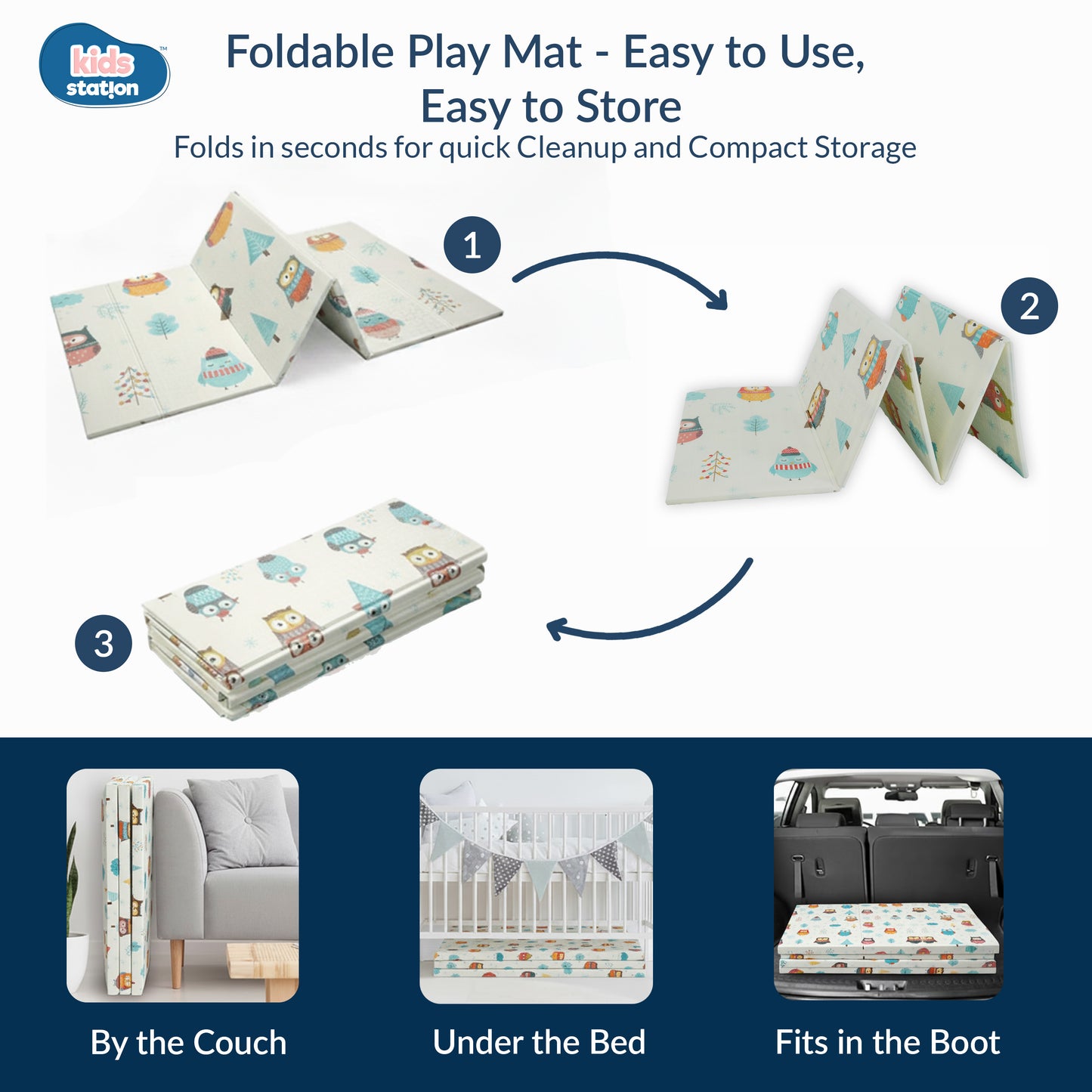 Dream Crawl Baby Play Mats (150cm x 200cm x 0.6cm)