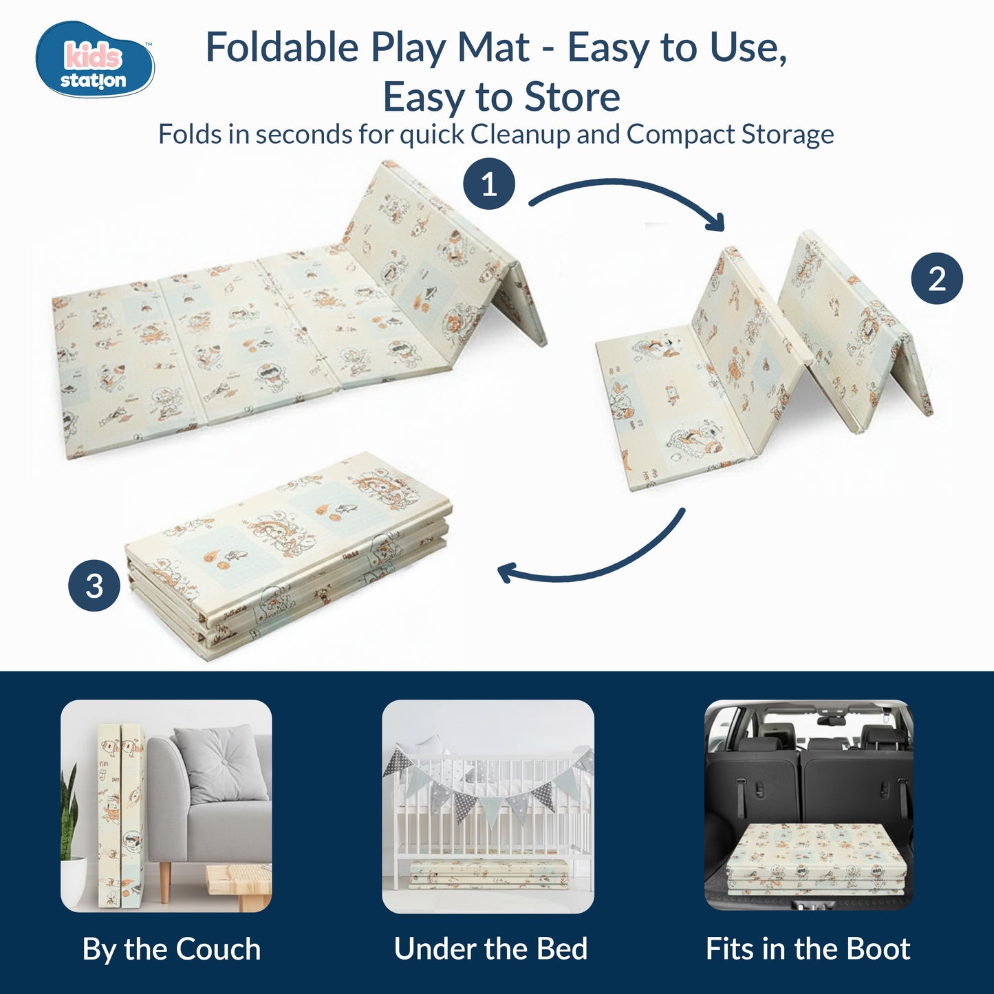 Cozy Baby Play Mats (150cm x 200cm x 1.0cm)