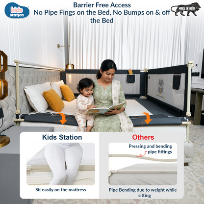 3-Side PREMIUM Baby Bed Rail Guard for New Model