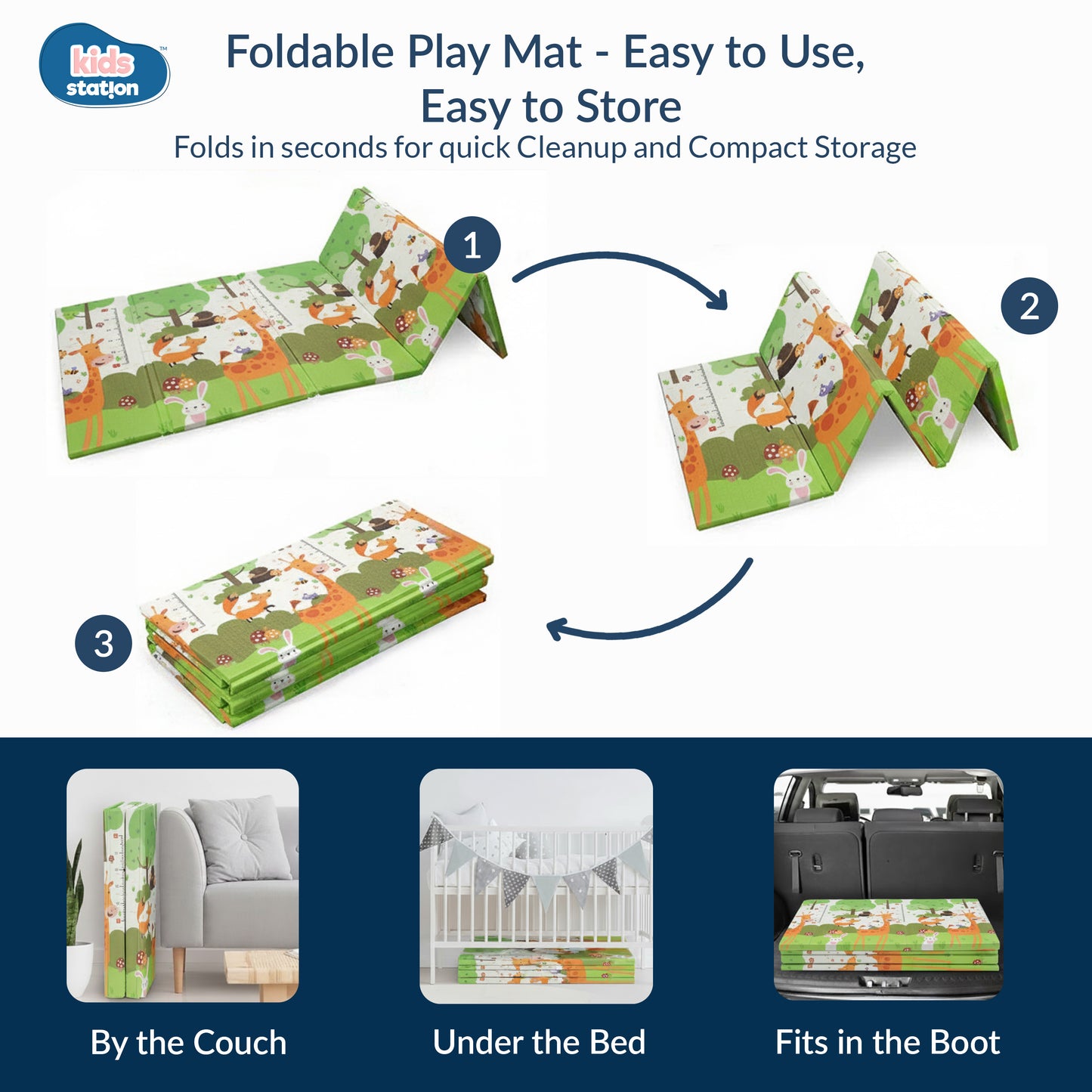 Dream Crawl Baby Play Mats (150cm x 200cm x 0.6cm)