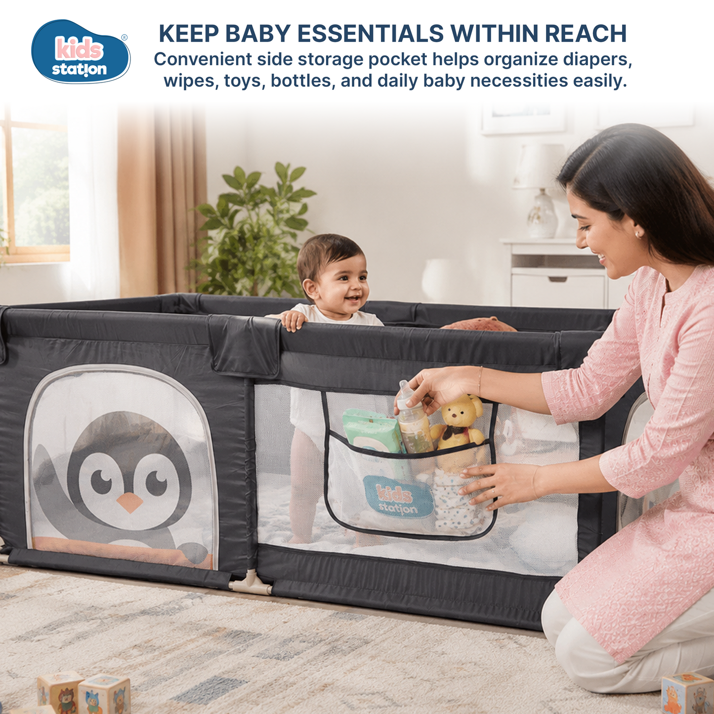 Playpen for Indoor & Outdoor Use for Babies