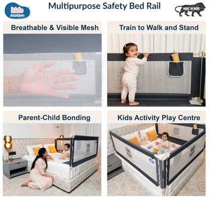 3-Side PREMIUM Baby Bed Rail Guard for New Model