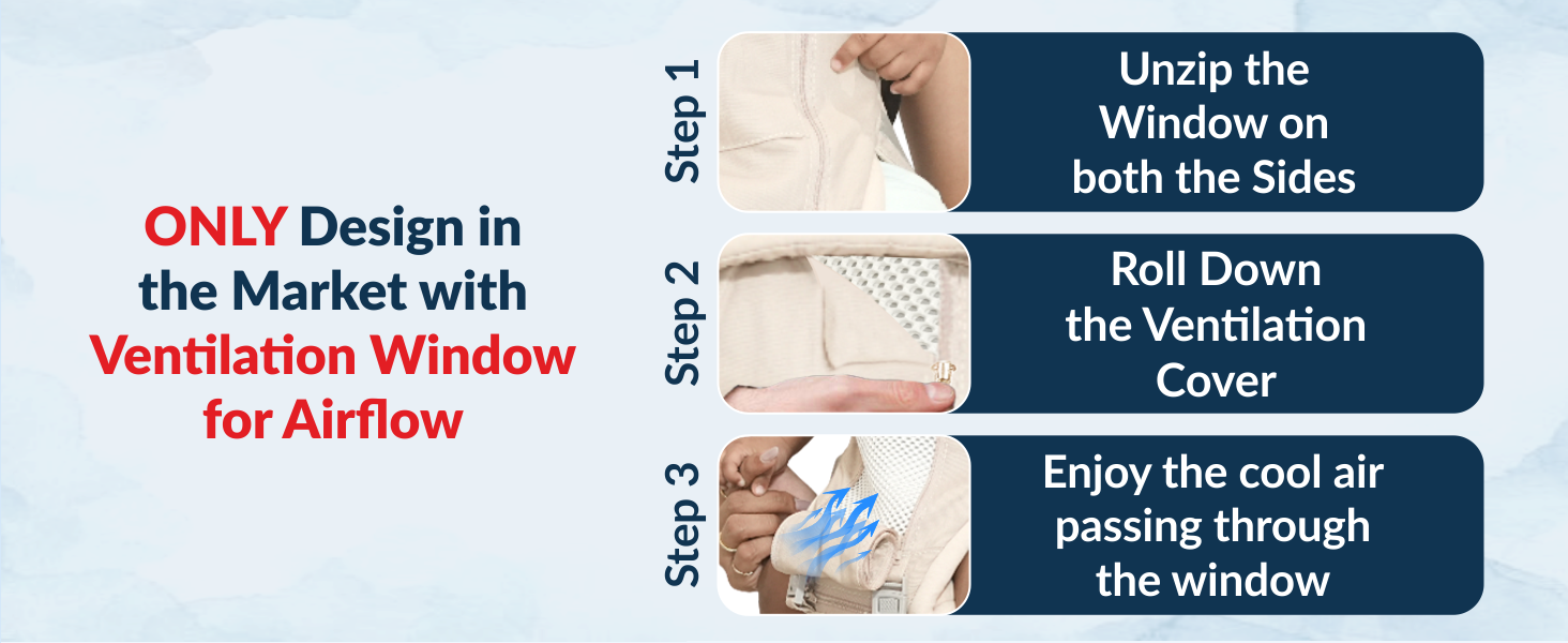 All-in-One Baby Carrier with Hip Seat