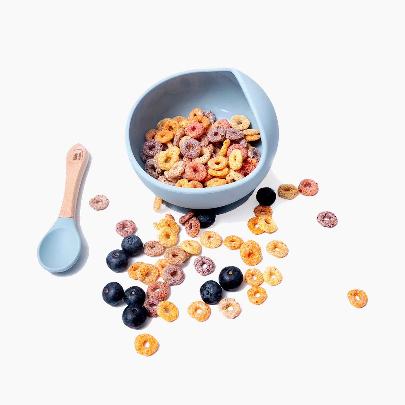 Baby Feeding Bowl & Spoon – Mess-Free Mealtime Essentials Blue