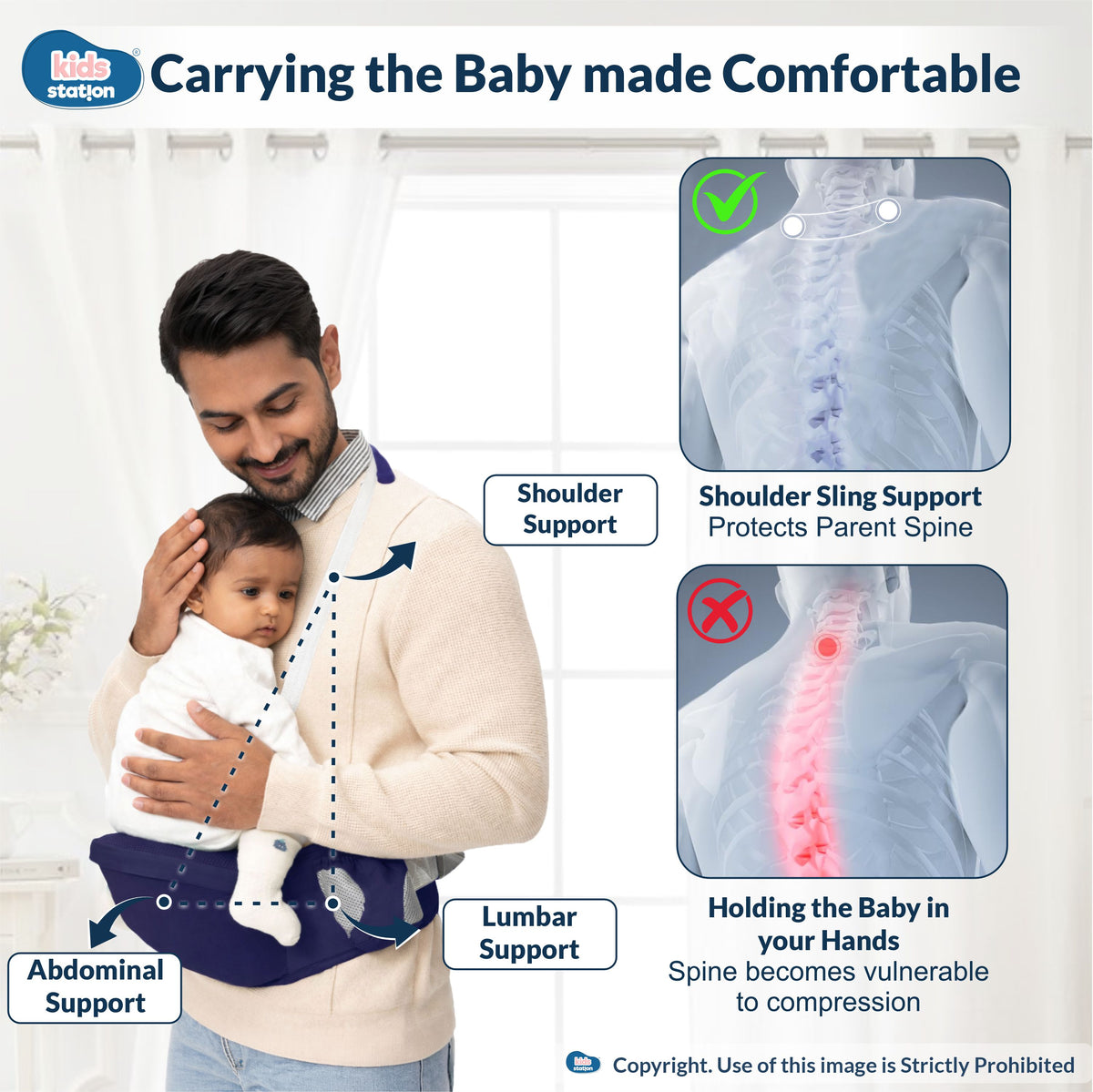 Happy Strap Ergonomic Baby Carrier in India