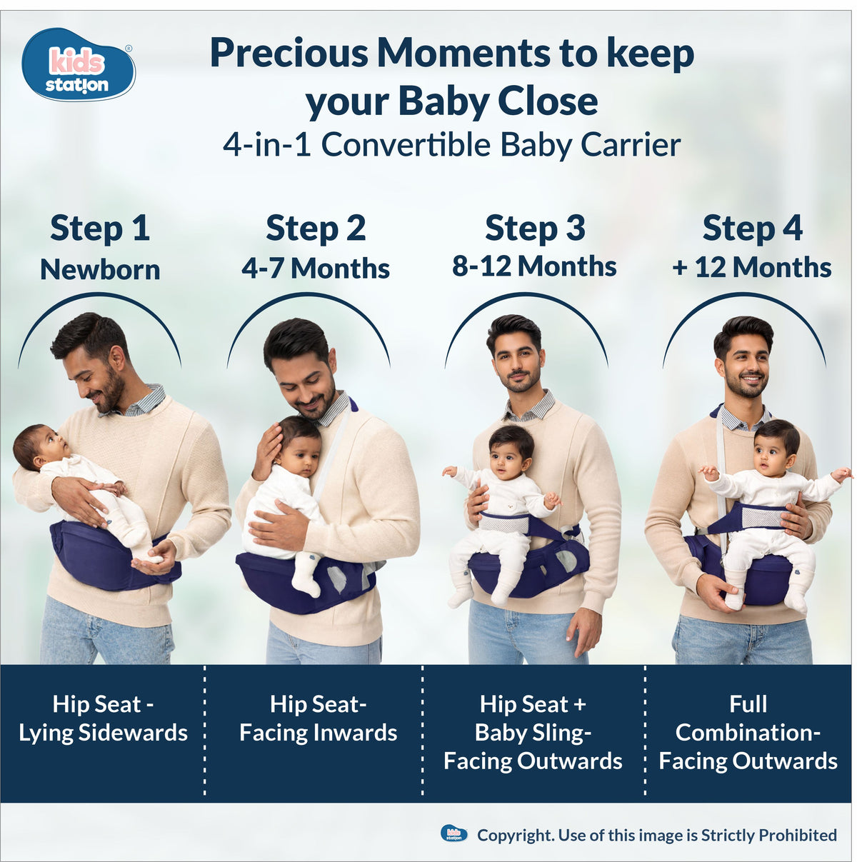 Happy Strap Ergonomic Baby Carrier in India
