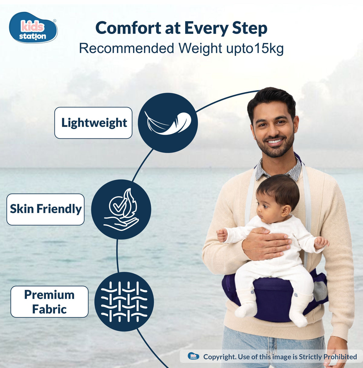 Happy Strap Ergonomic Baby Carrier in India