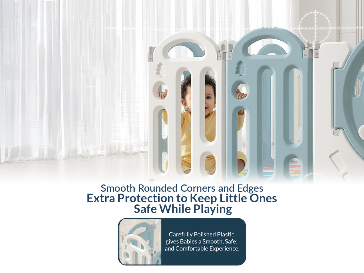 Bear Indoor and Outdoor Activity Play Yard