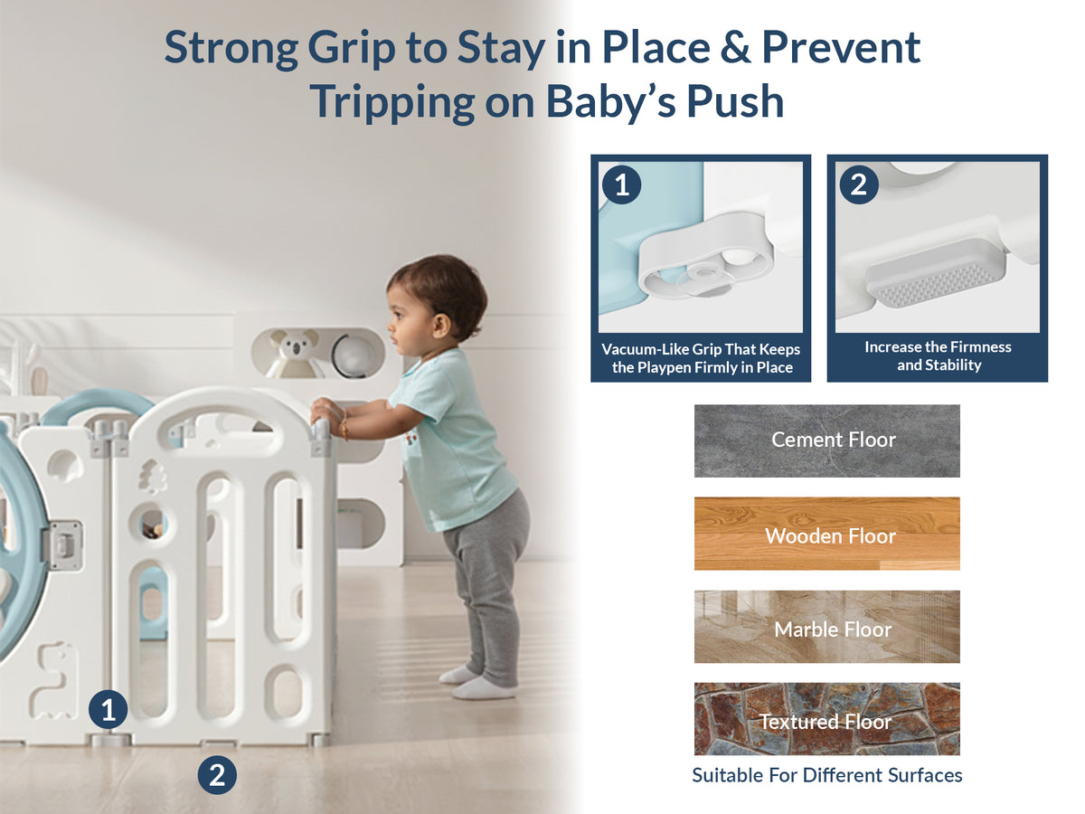 Bear Indoor and Outdoor Activity Play Yard