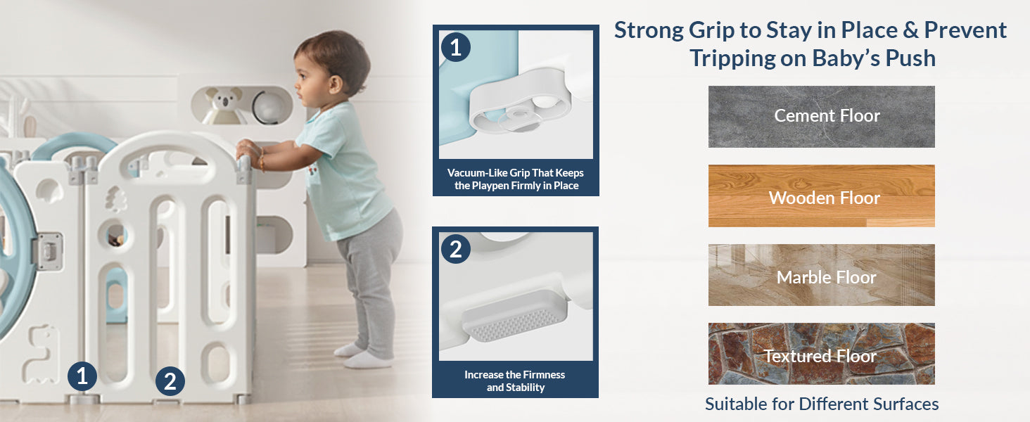 Bear Indoor and Outdoor Activity Play Yard