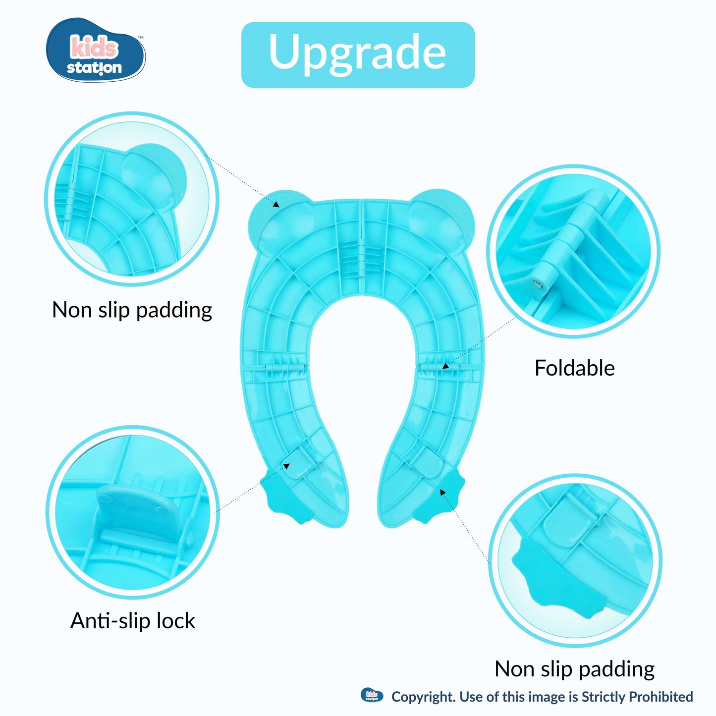 Foldable Frog-Shaped Potty Seat for Babies