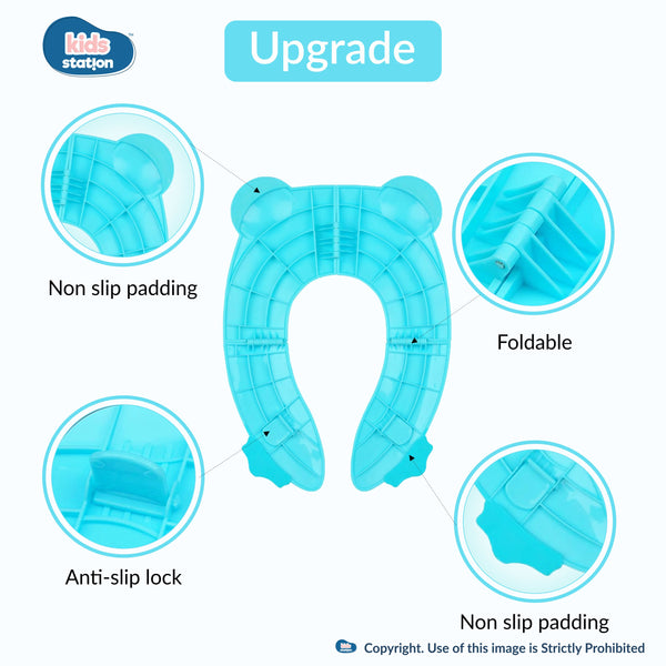 Kids Station Foldable Frog-Shaped Potty Seat – Cute, Comfortable & Safe for Toddlers