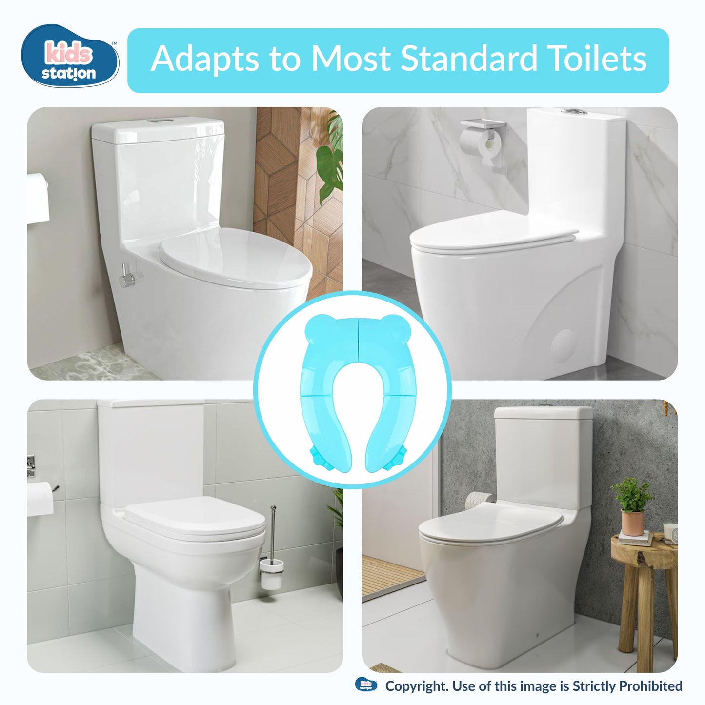 Foldable Frog-Shaped Potty Seat for Babies