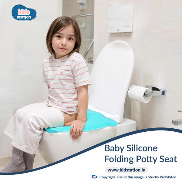 Kids Station Foldable Frog-Shaped Potty Seat – Cute, Comfortable & Safe for Toddlers