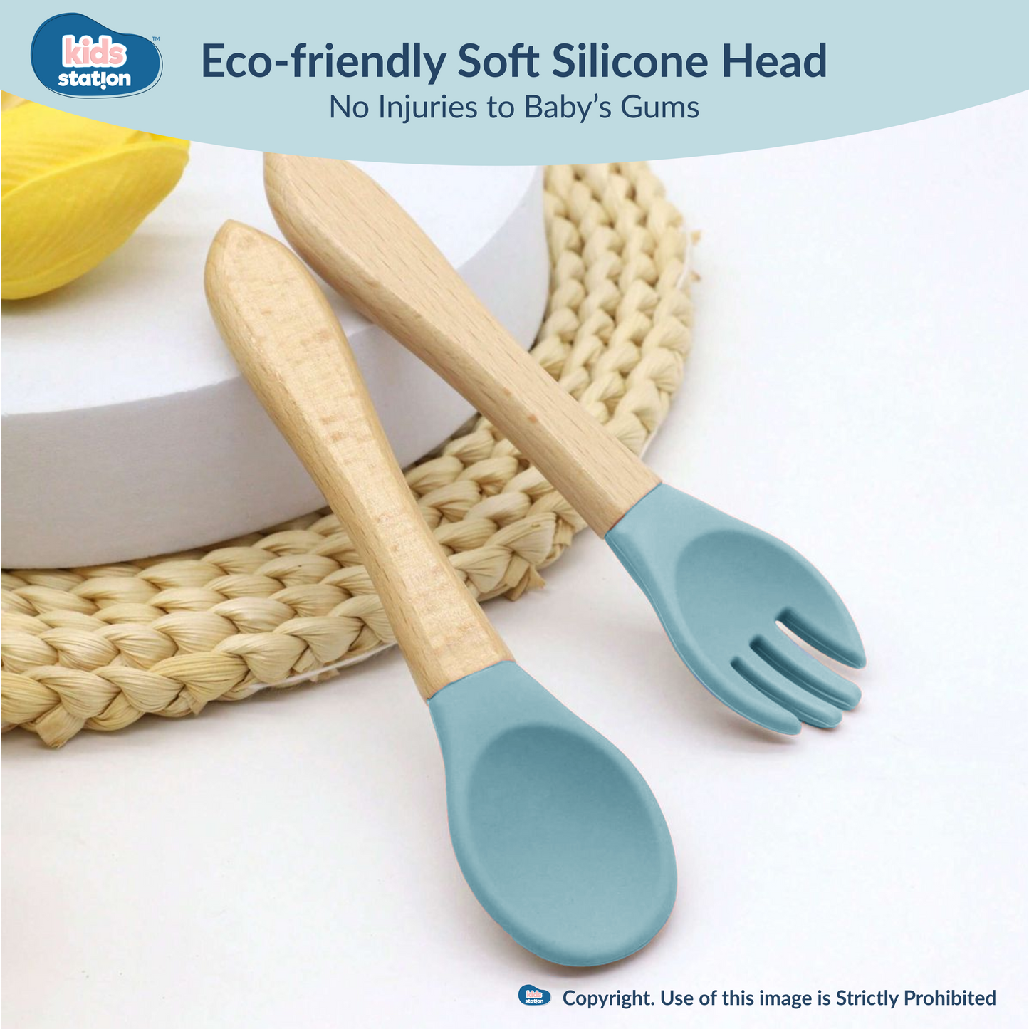 Elephant Eco Friendly Baby Bamboo Feeding Set